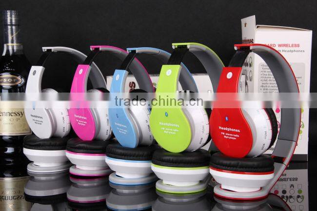 Handfree Bluetooth Wireless Headset Support TF card and FM