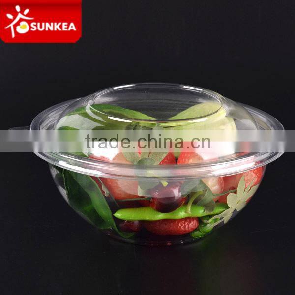 Best quality disposable Clear PET salad bowl with Lids and best prices