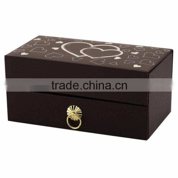 Customized Alibaba China Factory Luxury Paper Chocolate Boxes With Elegant Drawer.