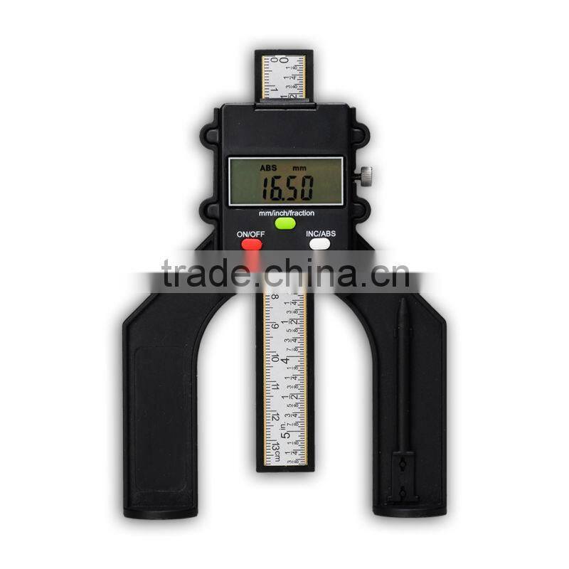 Digital Tread Depth Gauge LCD Magnetic Self Standing Aperture 80mm Hand Routers