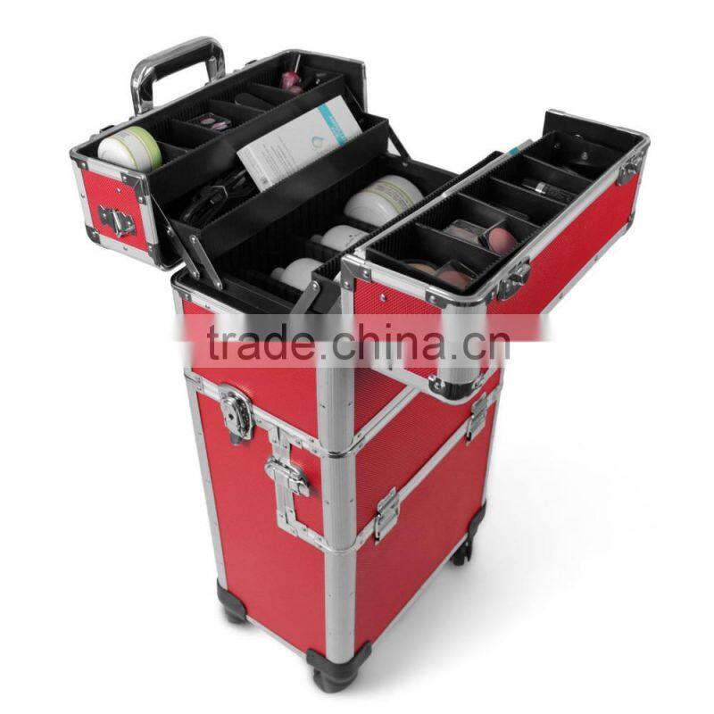 Aluminium Trolley suitcase beauty case 60L - 2 or 4 wheels - color selection