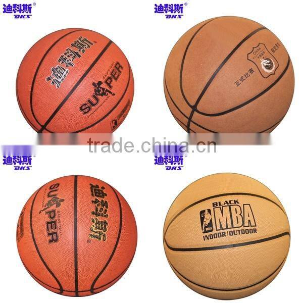 Microfiber Basketball Black Colores Basketball for Standard Size