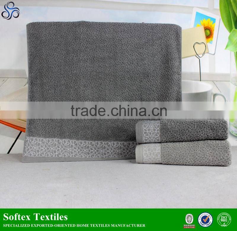 manufacturer of 14S 100% cotton Honeycomb jacquard bath towels special in super market 70x140cm 400g