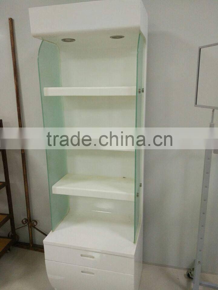 makeup mac cosmetic wooden with acrylic display stand for store display
