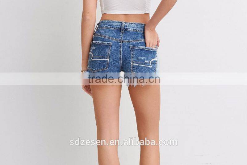 2016 Distressed Shorts Jeans Pant Ripped Hot Shorts Ladies Sex Short Jeans Women