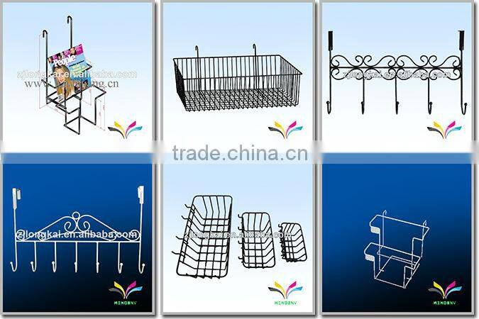 4 tier black flooring collapsible sturdy wire metal supermarket wine display rack