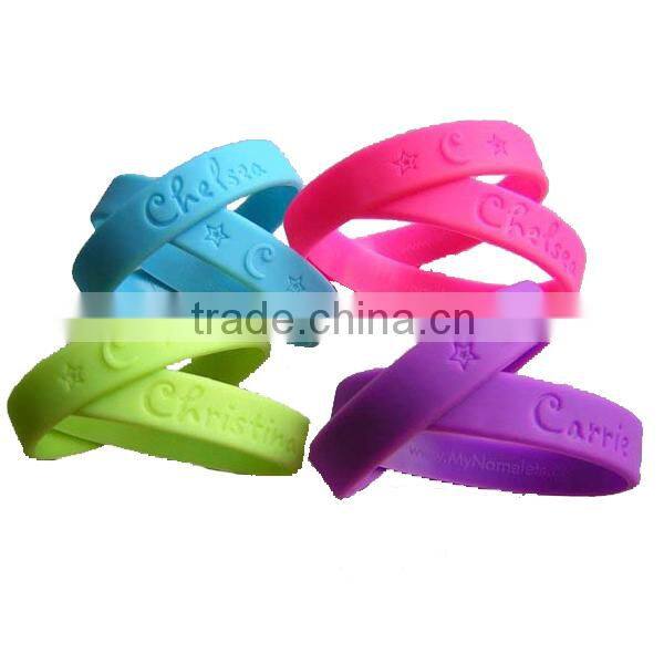 Personalized printed silicone bracelet for promotional gift