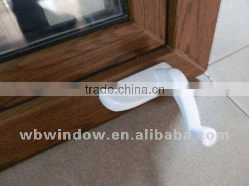 Elegant upvc crank open window, good quality window crank, upvc hand crank window