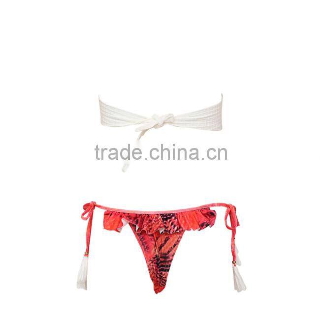 2016 The new explosion models sexy lady bandage split bikini swimsuit