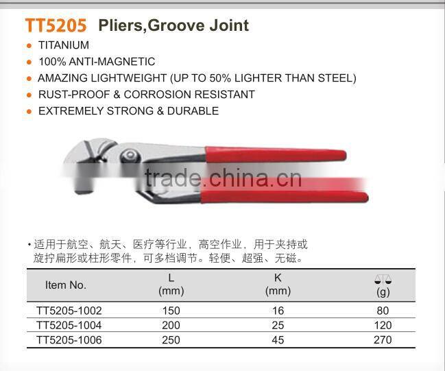 High quality Titanium Alloy Groove Joint Pliers