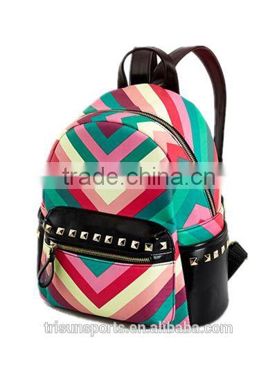 2016 New fashion cute colorful Korean backpack bag