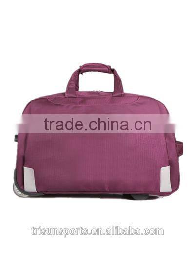 2016 hard shell nylon travel rolling duffel wheeled luggage bags