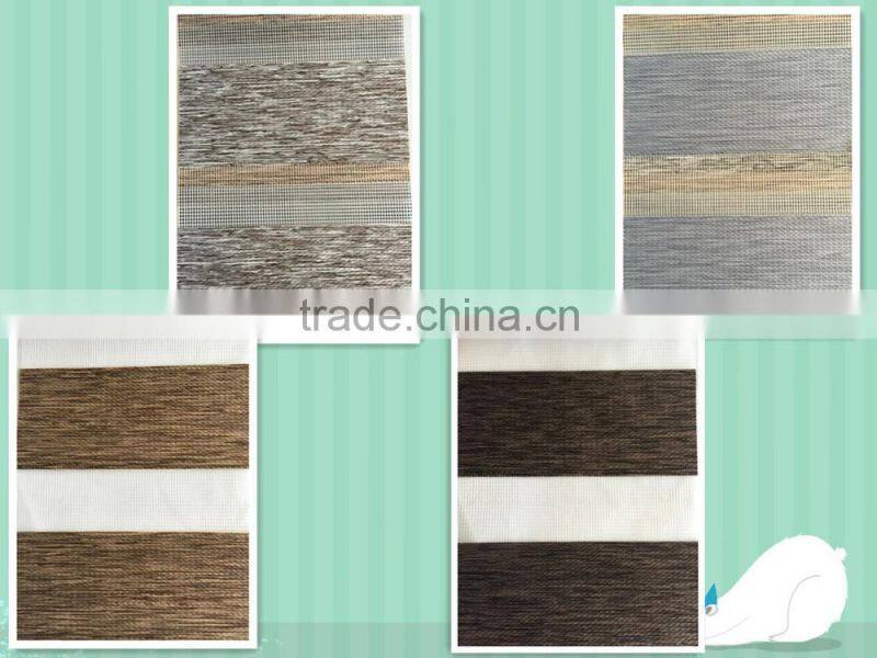 High quality double layer day and night zebra curtain