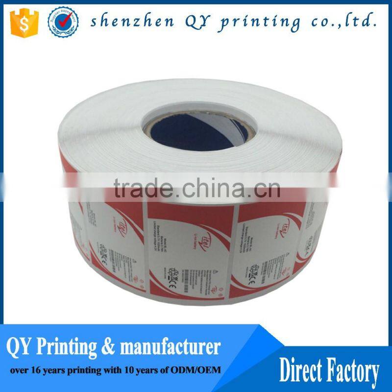 Hot Sale Packaging Adhesive Paper Label Printing, Custom Roll Printed PVC/BOPP/PE/PET Labels, Wine Glass Bottle Label Sticker