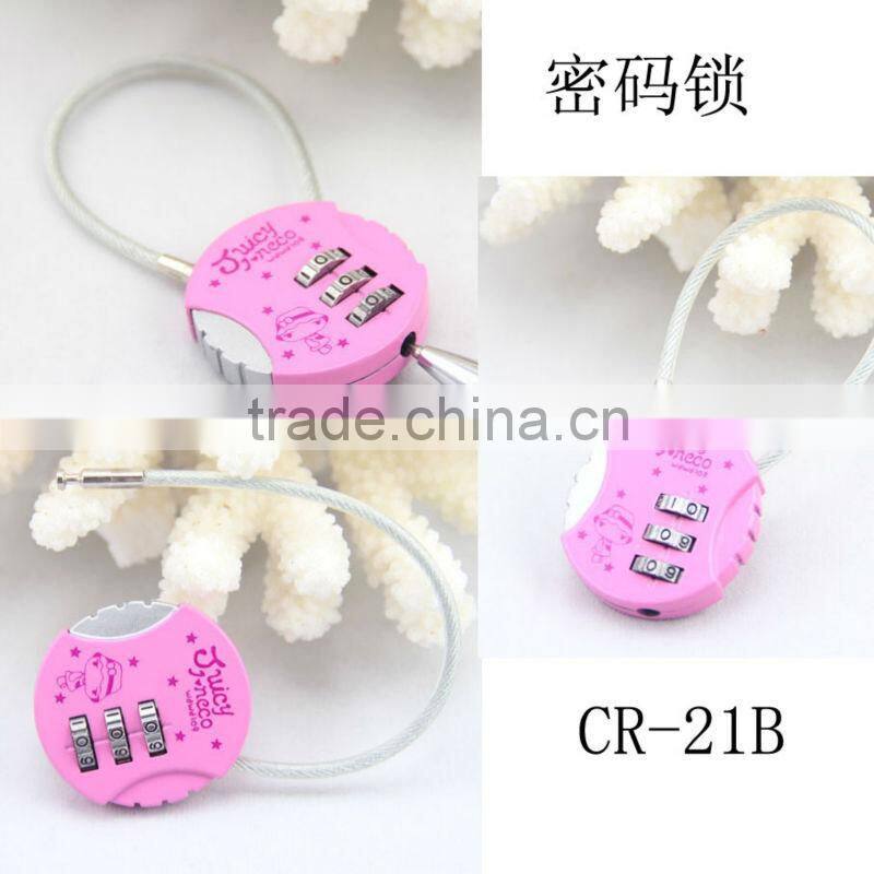 Professional lock manufactures round mini luggage lock in stock