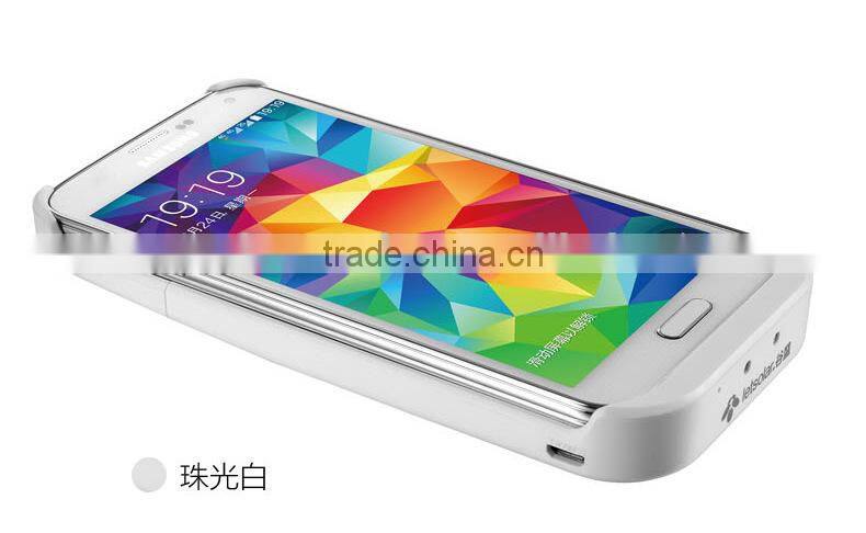 Private model solar battery case for Sam sung S5, portable wireless power bank, high quality wireless charger with custom logo