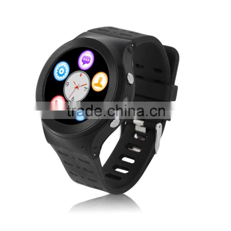2016 new and hot selling android 5.0 WCDMA 3G watch phone;WIFI; MTK6580M; GPS; BT4.0; quad core; 5.0M pixel;