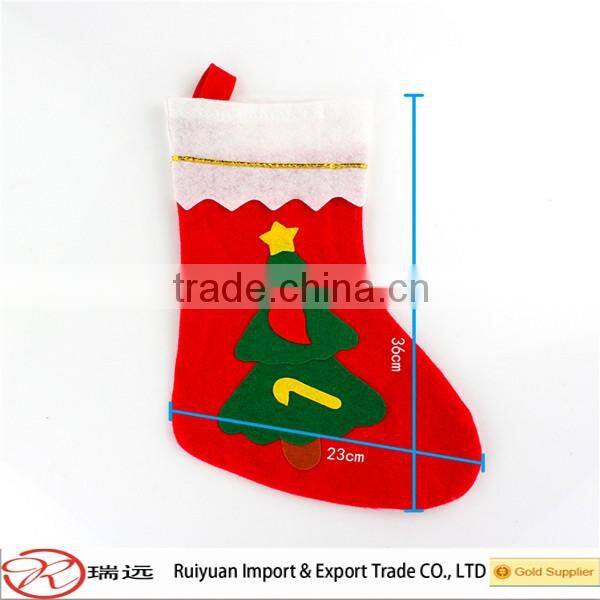 2016 Alibaba China Factory hot sale high quality felt christmas socks