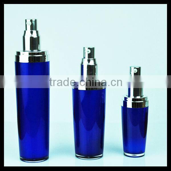 60ml orange color painting /silk printing surface handing cosmetic use empty acrylic lotion bottle with pump