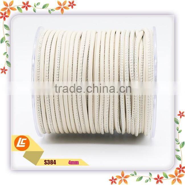 wholesale 4mm black nappa sheepskin leather cord