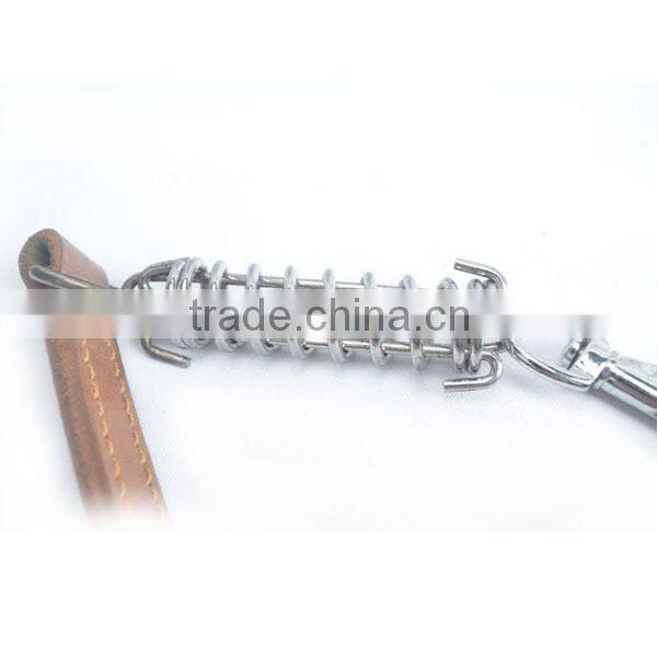 Hot sale fashionable metal Chain Genuine Leather Dog Collars in 2016