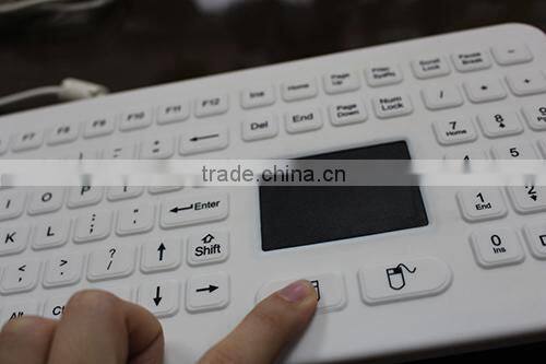 Excellent tactile feeling silicon waterproof keyboard in factory price