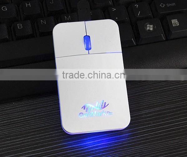 Flat LED Light Up Wired Mouse