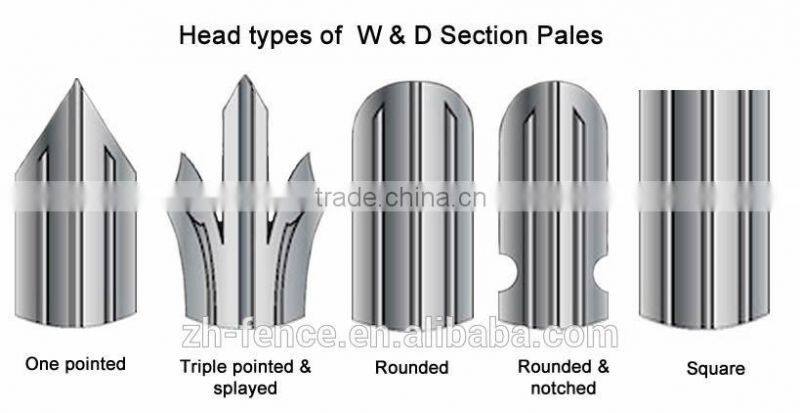 Factory directly sale modern european style garden palisade fence