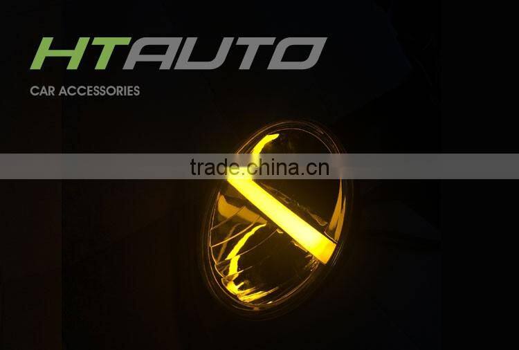 HTAUTO High Low Beam 9-36V DC 7" 20W Led Headlight Bulb for Motorcycle Retrofit Projector Motorcycle Led Lighting