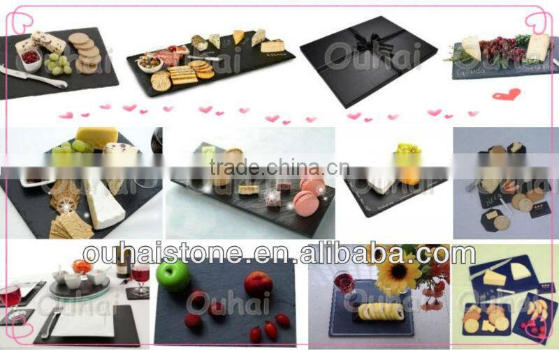 Super useful newest designs slate stone wooden pizza plate