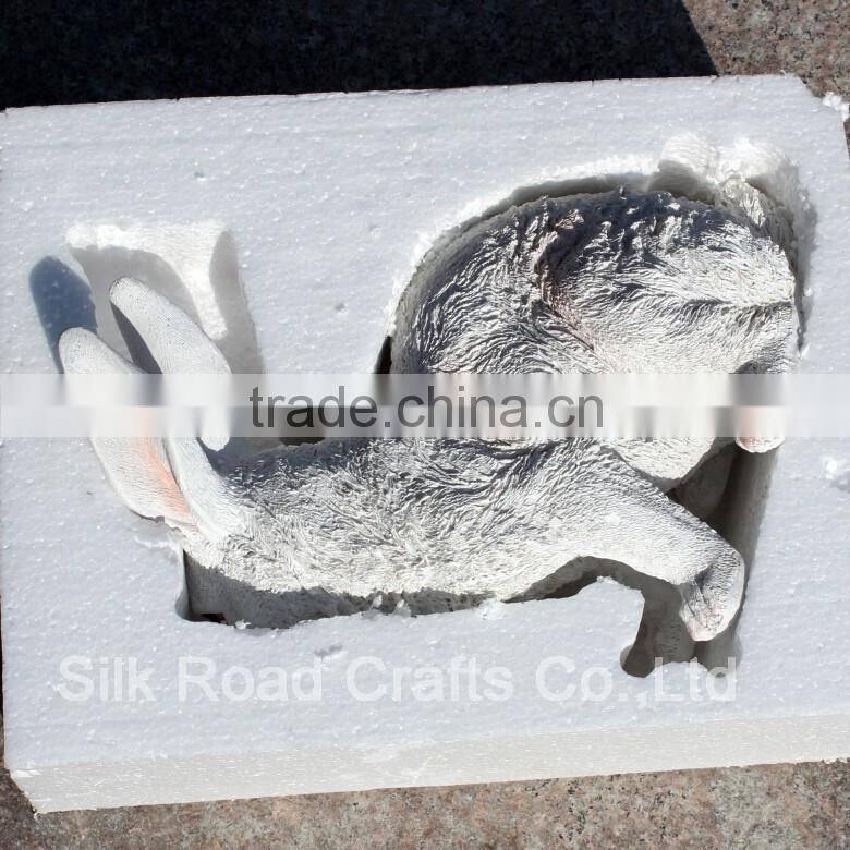 Resin rabbit statues for garden decor