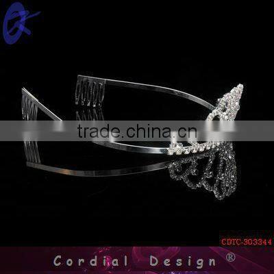 2013 Fashion Alloy Rhinestone Adults Tiara Crown