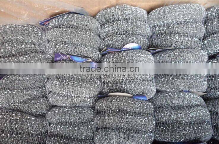 High dipped galvanized wire mesh scourer/stainless steel scrubber