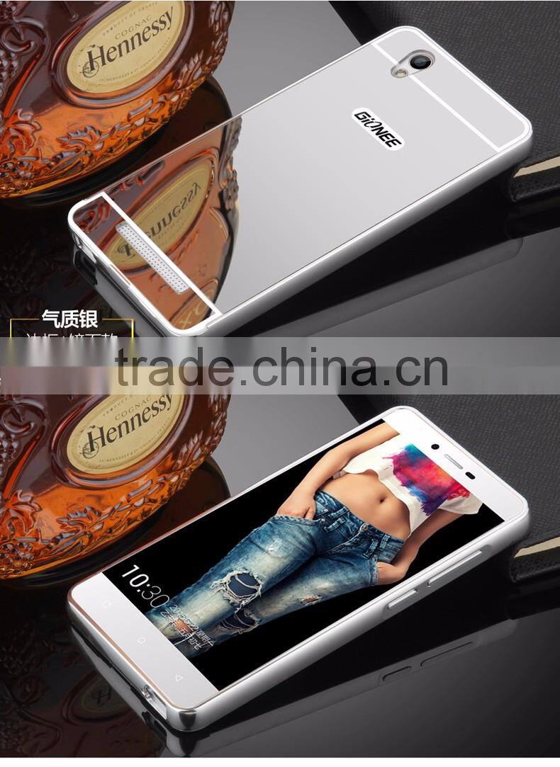 Samco Luxury Air Aluminum Metal Bumper Detachable + Mirror Hard Back Cover Case for Gionee F103
