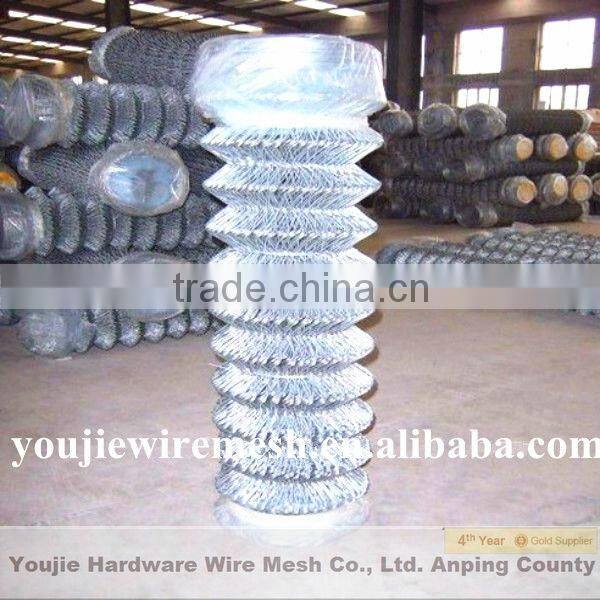 galvanized/pvc coated chain link mesh fencing