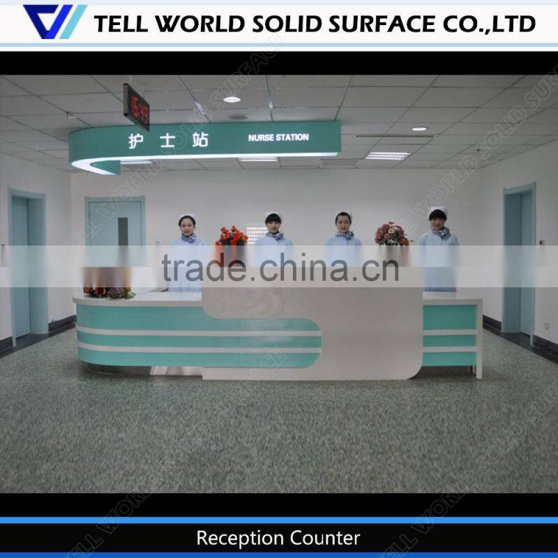 Straight stand desk/hospital reception desk/customized reception desk