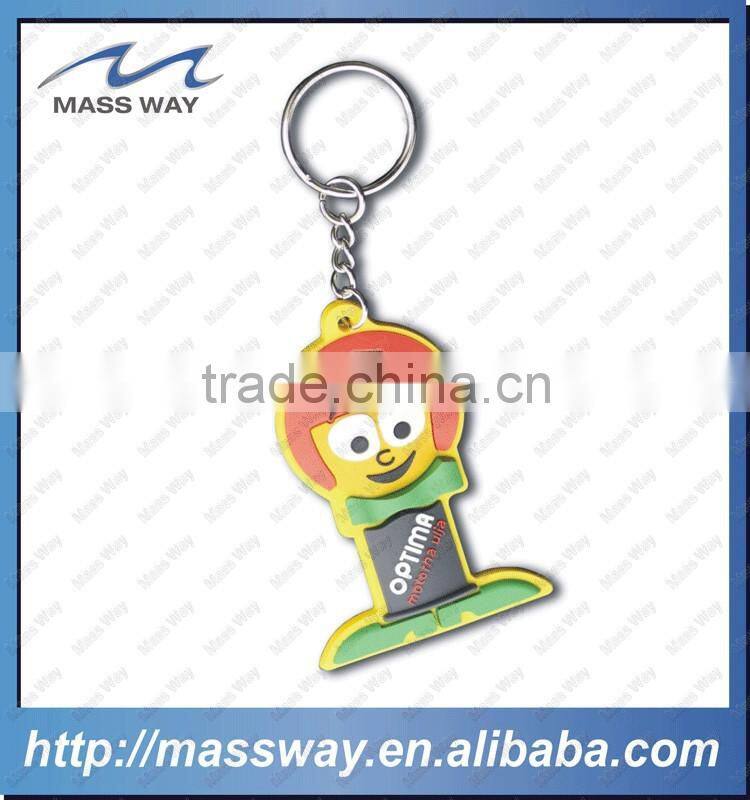 custom 3D soft PVC rubber key holder