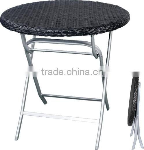 comfortable rattan outdoor table