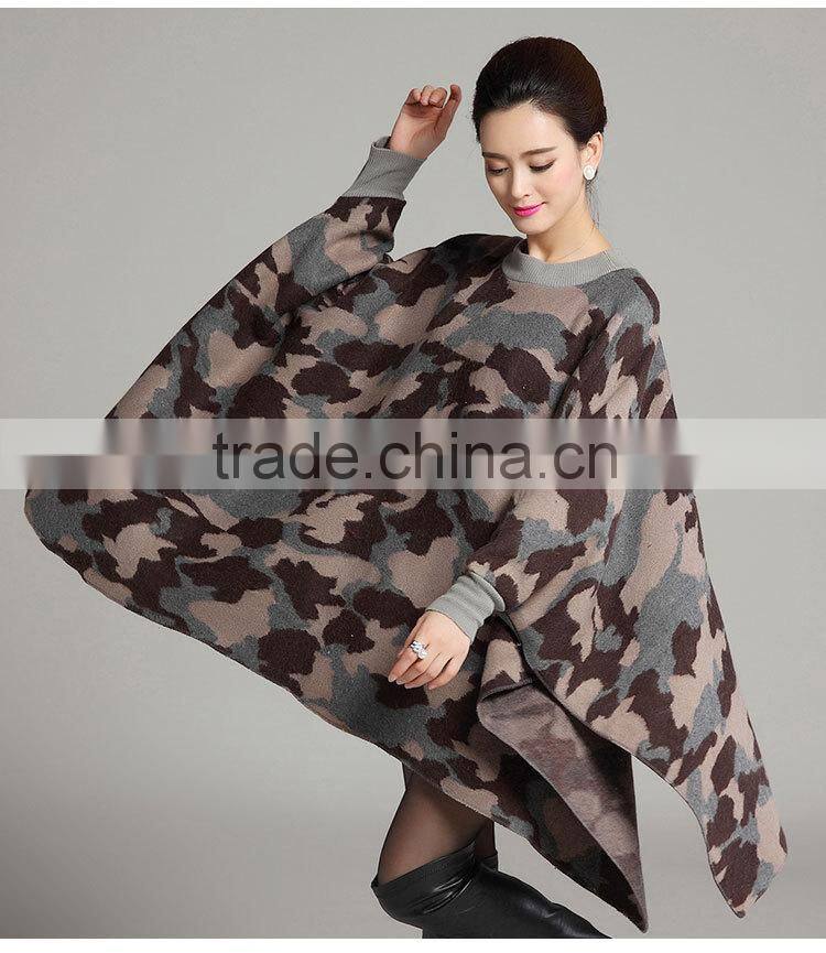 2015 Europe acrylic cape coat cloak