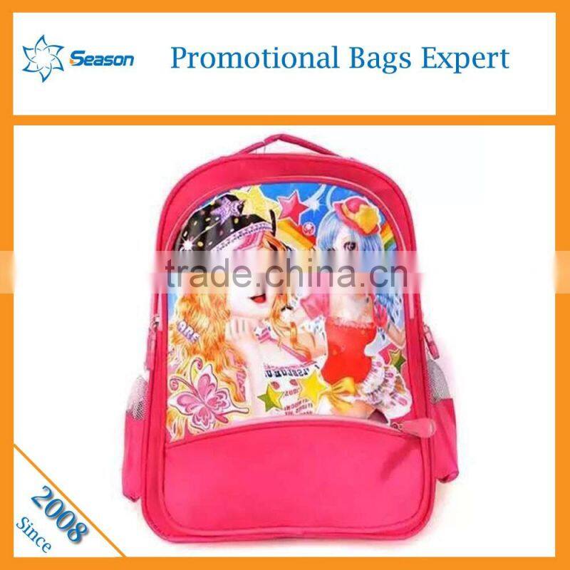 Fascinated children cartoon story backpack bag fabric for backpack