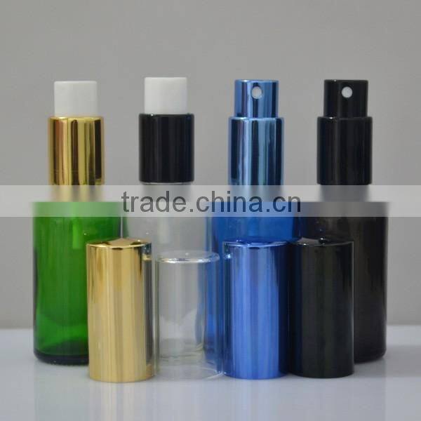 Free samples 30ml blue glass spray bottle for perfume wholesale