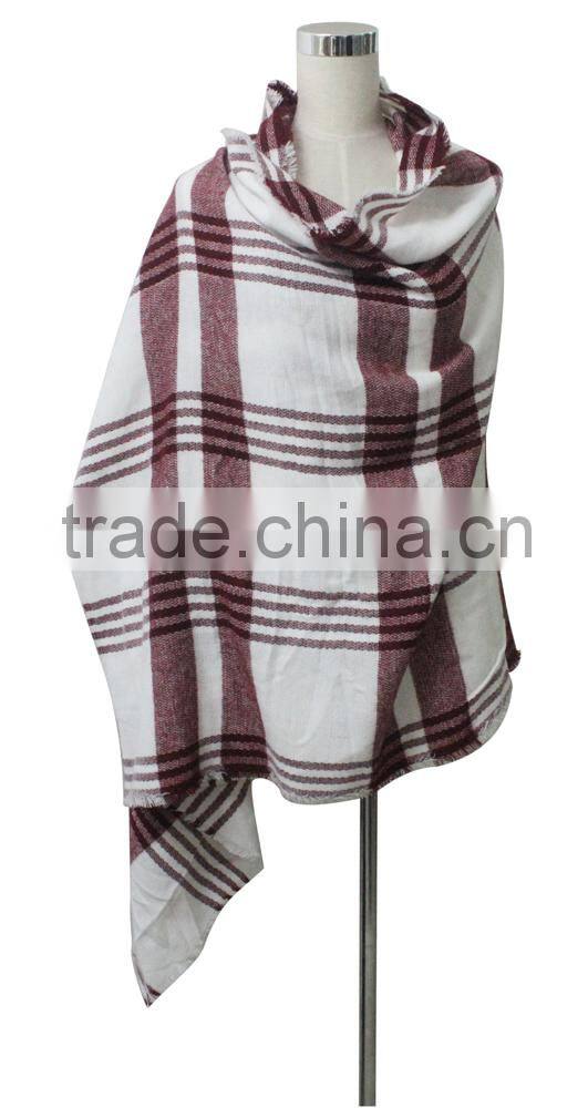 plaid tartan brand name classic oversize winter scarf