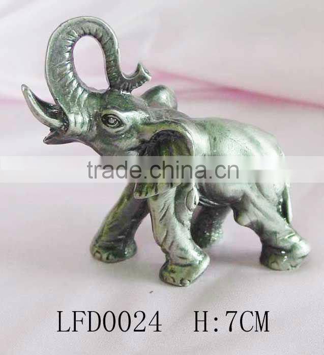Small Pewter Animal Sculpture Home Decoration, Elephant crafts