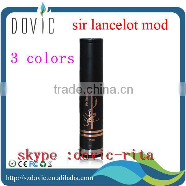 Tobeco newest innovation 18650/18350/18500 sir lancelot mod copper pin white /black sir lancelot mod