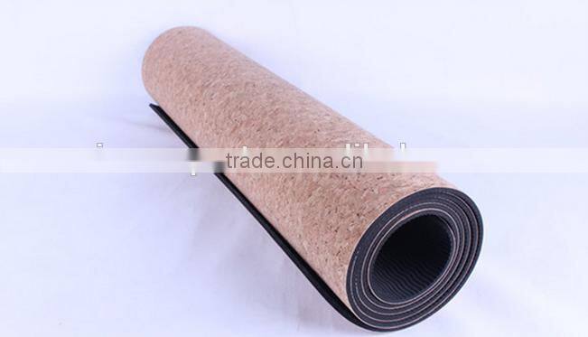 New design hot selling CORK TPE yoga mat customized