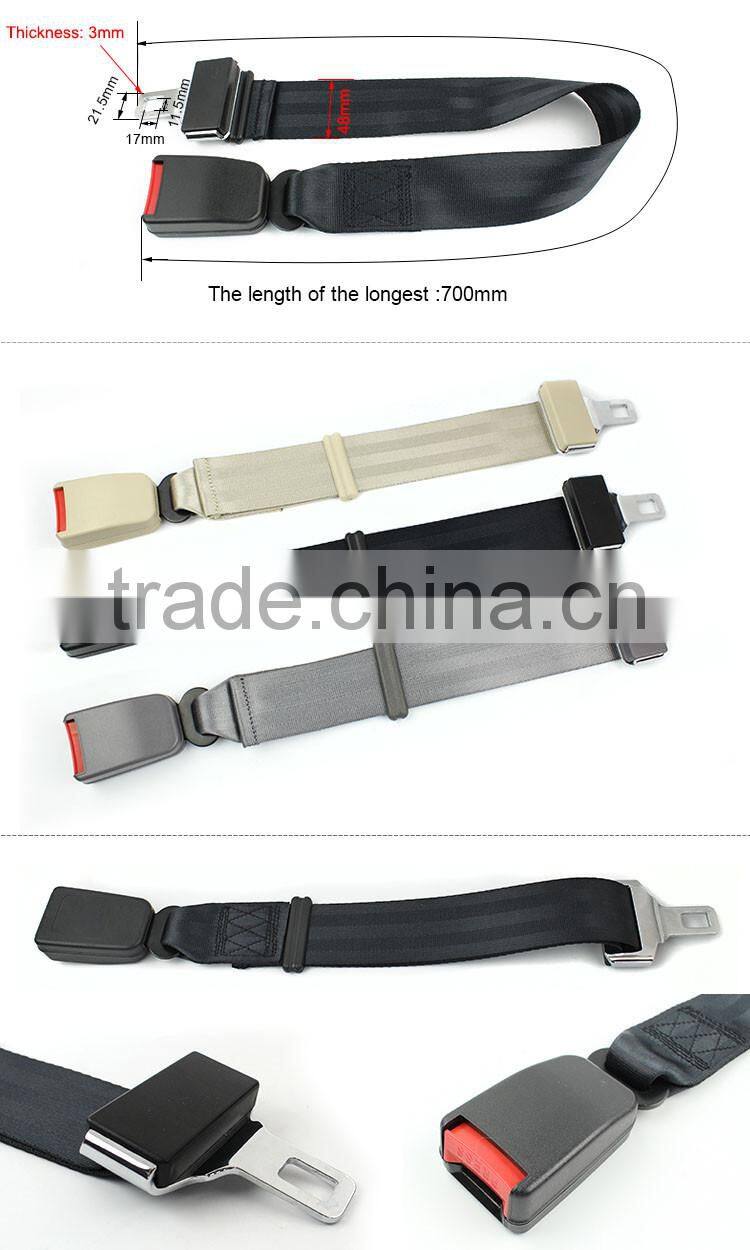 High quality tongue width 21.5mm Adjustable Car Seat belt Extender