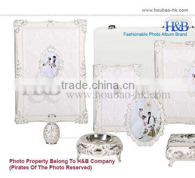 latest/new design product wedding photo album H&B Top grade album romantic leather photo album