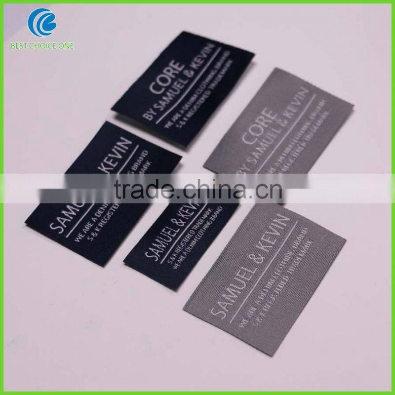 Customized High Quality Woven Clothing Labels Clothing Labels Iron On Garment labels