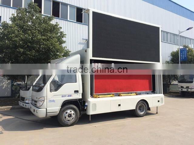 New condition Foton full color outdoor P10 led module mobile truck,mobile led truck,led mobile truck