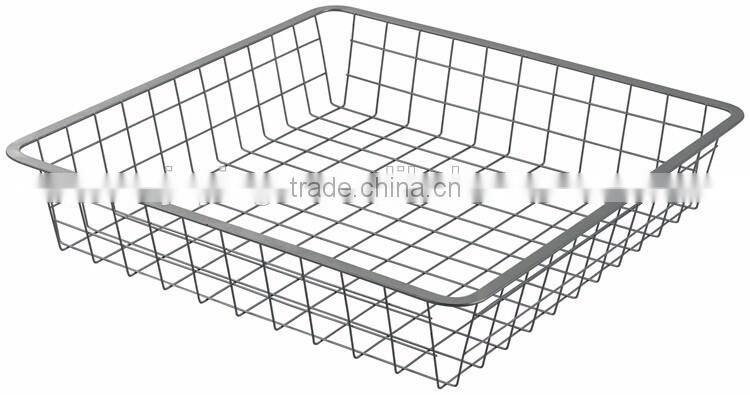 Easy to Assemble Combinable Metal Pull Out Wire Basket